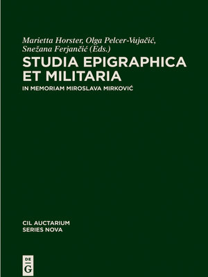cover image of Studia epigraphica et militaria